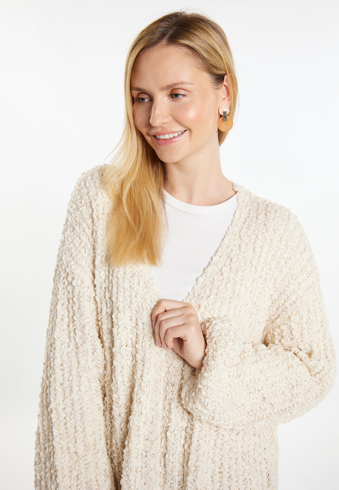 usha WHITE LABEL women's knit cardigan