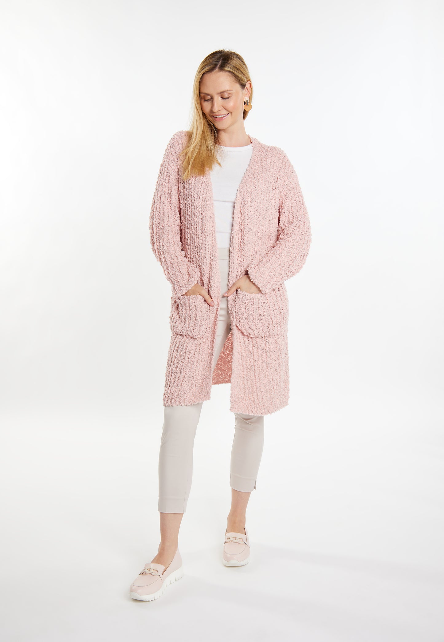 usha WHITE LABEL women's knit cardigan