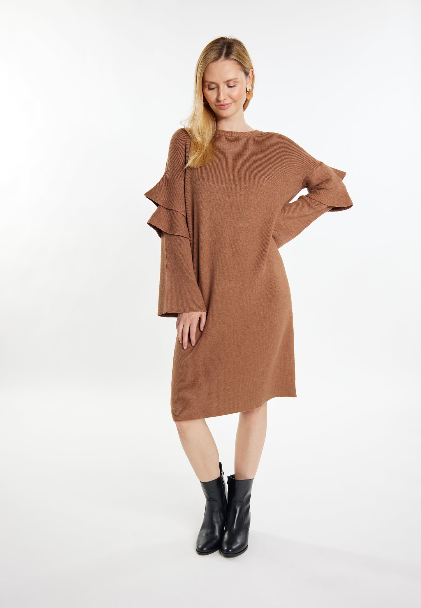 usha WHITE LABEL women's knit dress