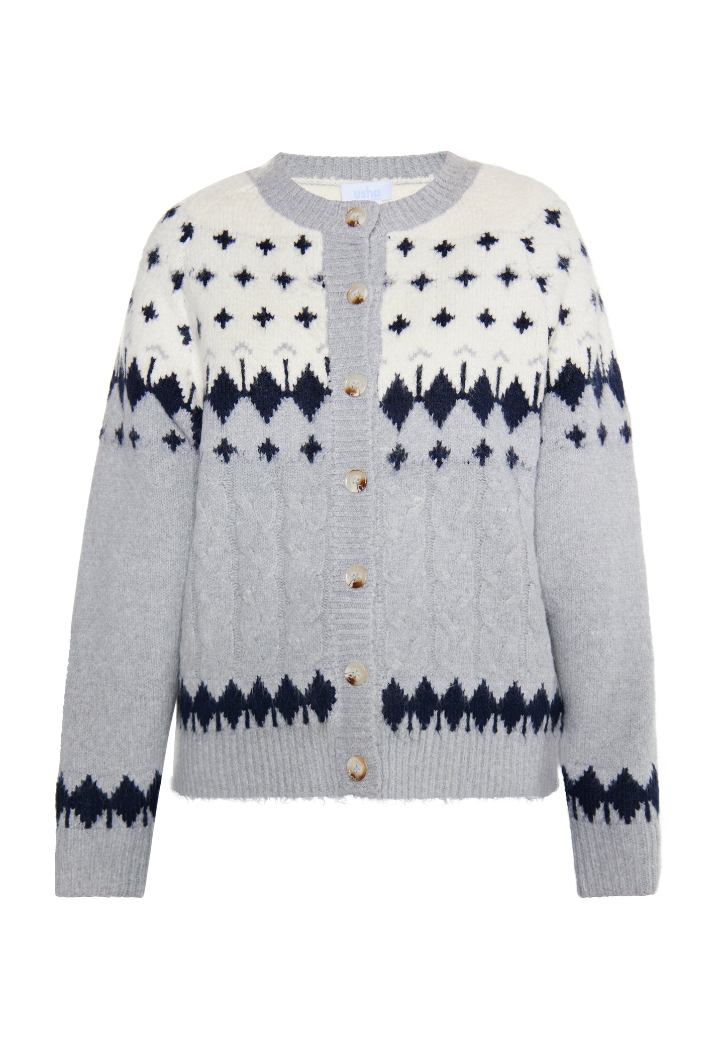 usha BLUE LABEL women's knit cardigan