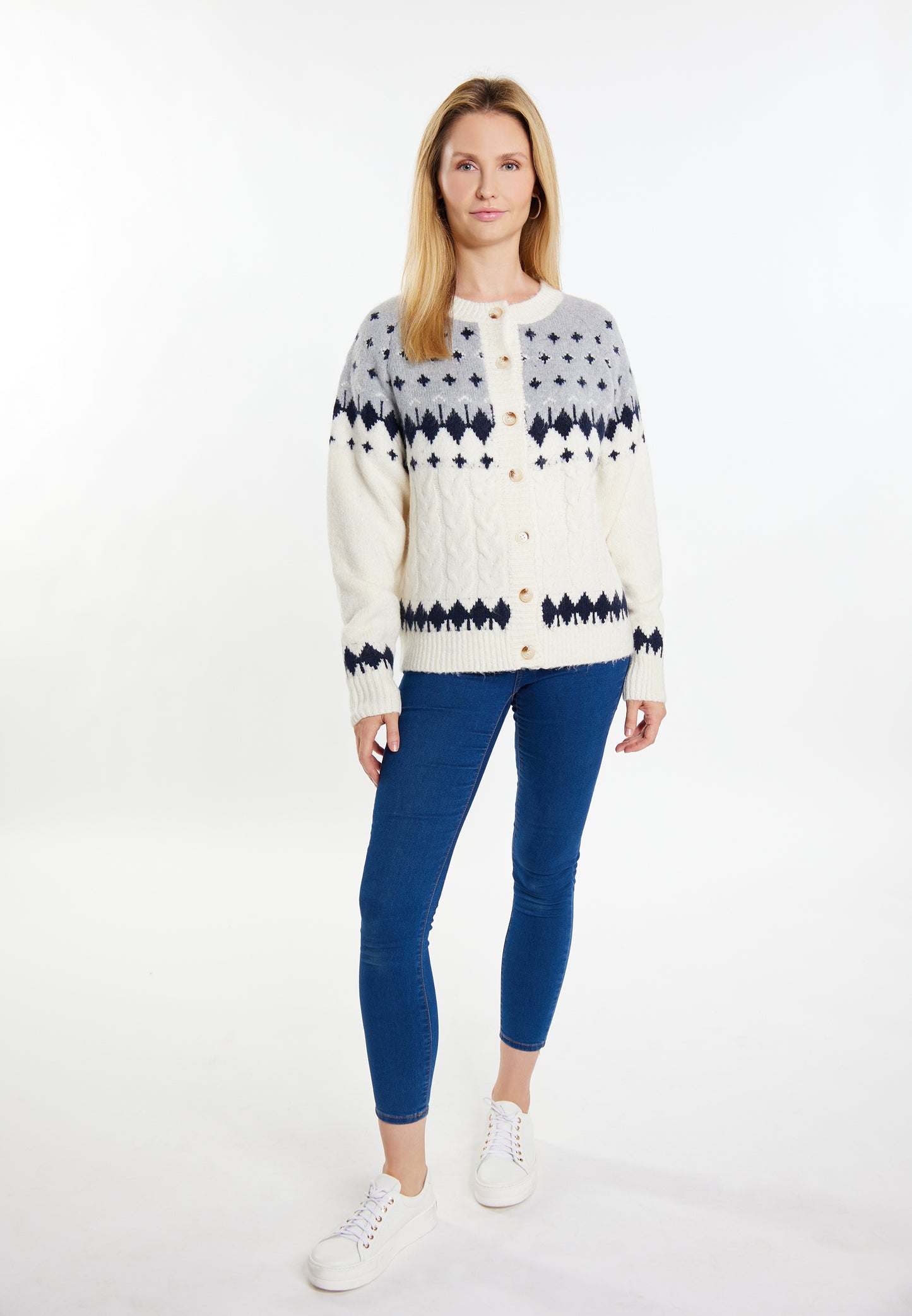 usha BLUE LABEL women's knit cardigan