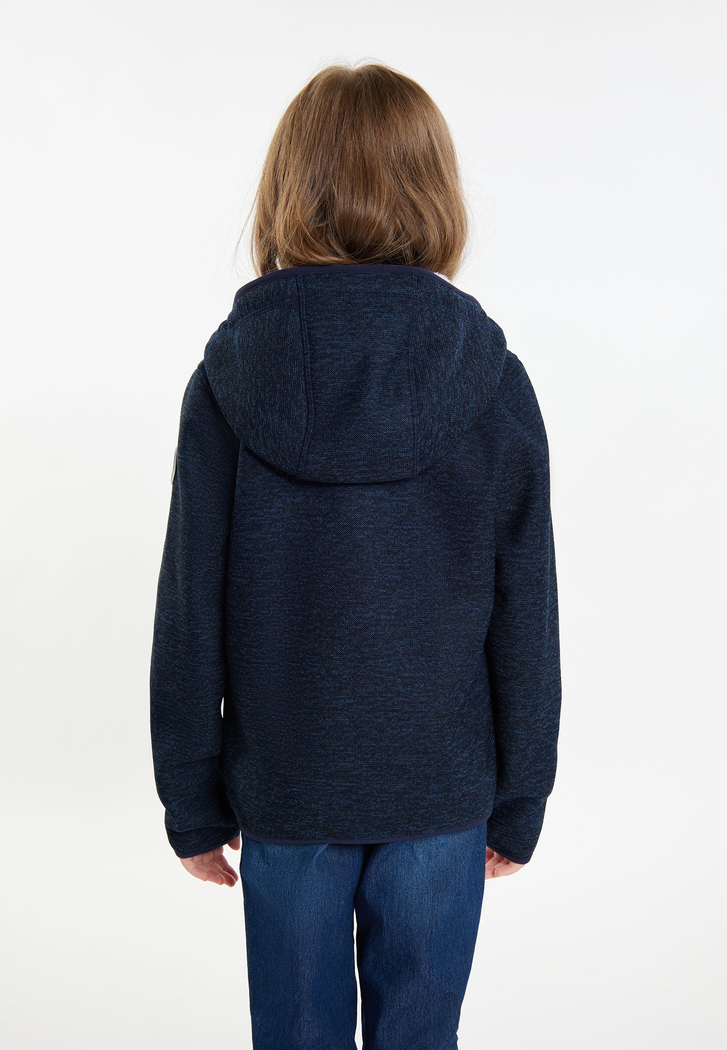 Schmuddelwedda girl's knitted fleece blouson jacket with teddy lining