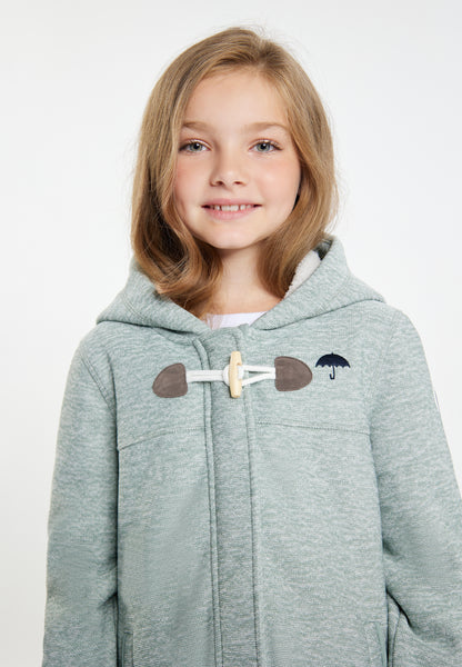 Schmuddelwedda girl's knitted fleece uffle coat