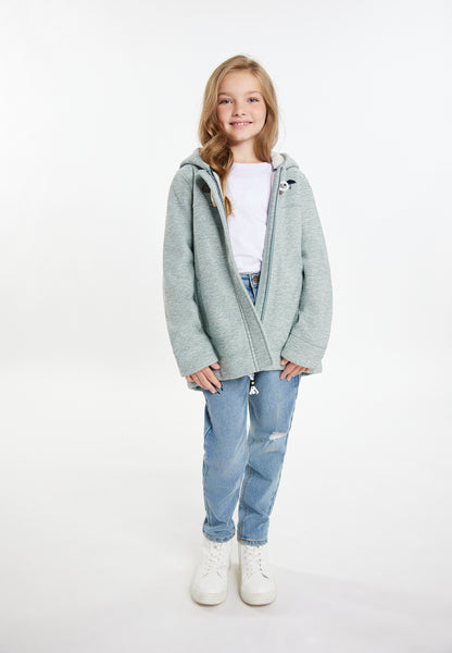 Schmuddelwedda girl's knitted fleece uffle coat