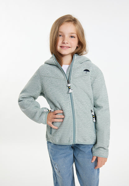 Schmuddelwedda girl's knitted fleece blouson jacket with teddy lining