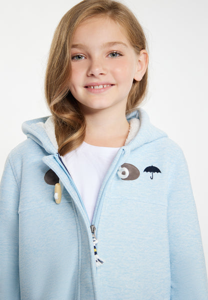 Schmuddelwedda girl's knitted fleece uffle coat