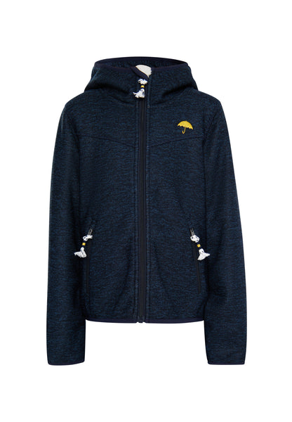 Schmuddelwedda girl's knitted fleece blouson jacket with teddy lining