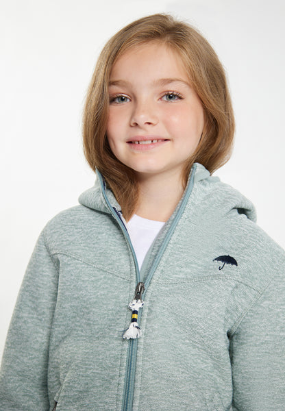 Schmuddelwedda girl's knitted fleece blouson jacket with teddy lining