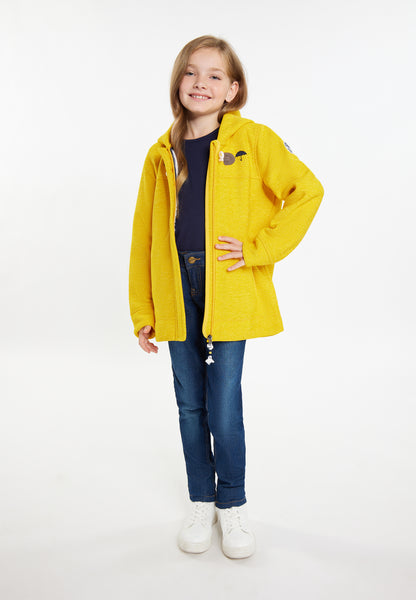 Schmuddelwedda girl's knitted fleece uffle coat