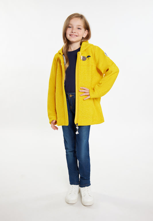 Schmuddelwedda girl's knitted fleece uffle coat