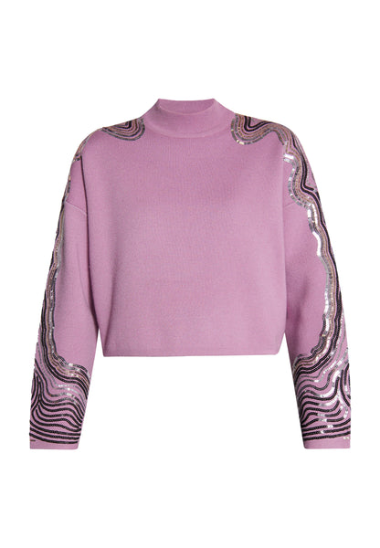 faina women's knitted sweater with sequin