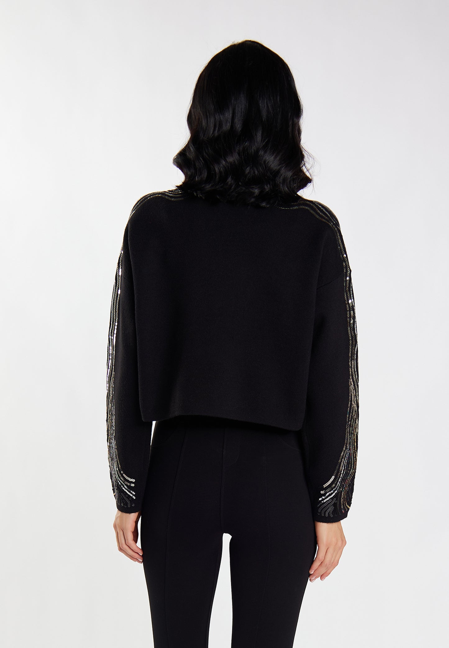 faina women's knitted sweater with sequin