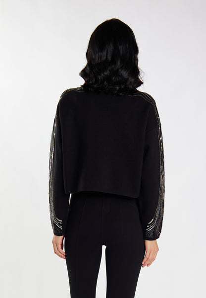 faina women's knitted sweater with sequin