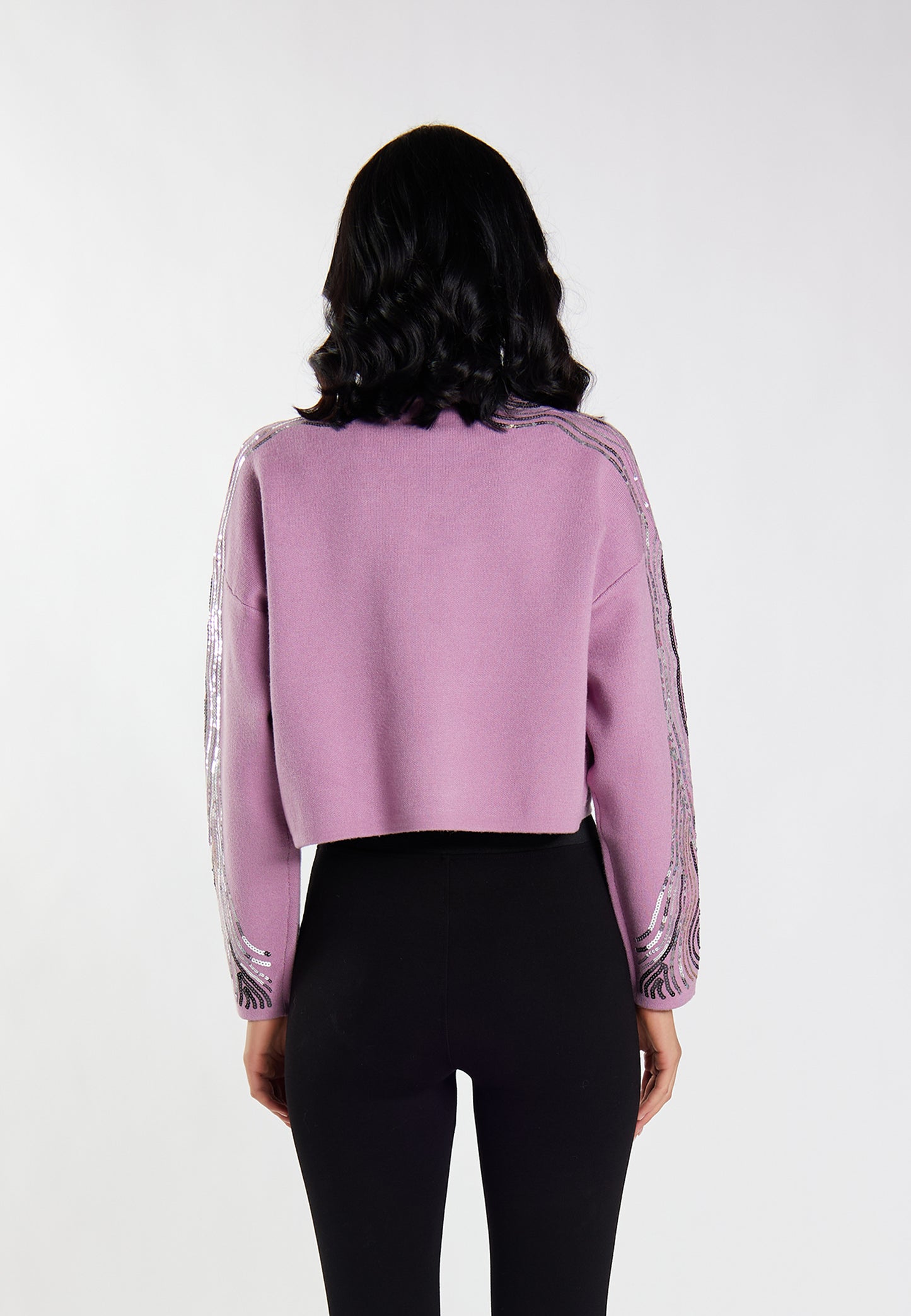 faina women's knitted sweater with sequin