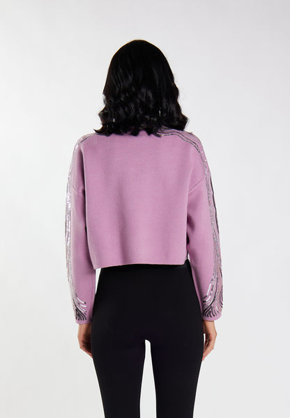 faina women's knitted sweater with sequin
