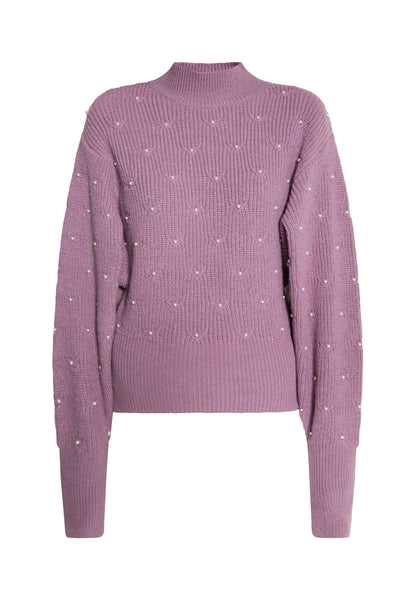 faina women's knitted sweater with pearl