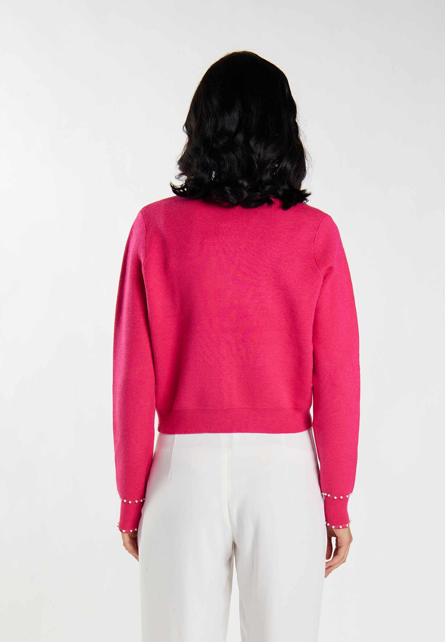 faina women's cardigan with pearl