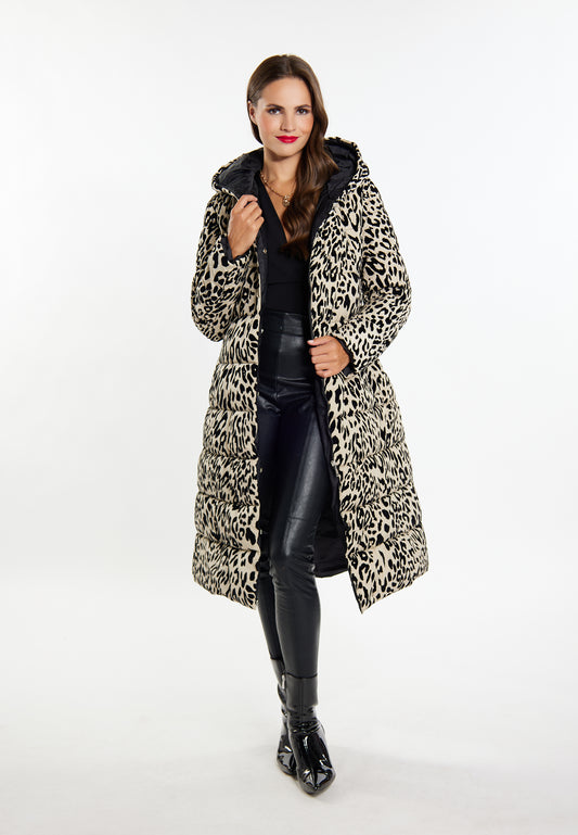 faina women's long quilted coat