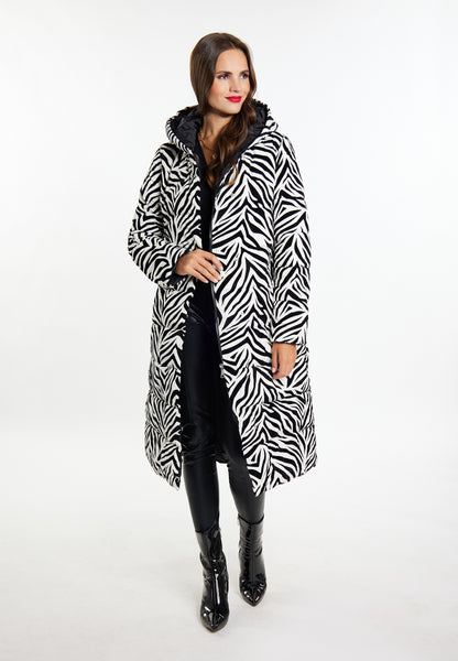 faina women's long quilted coat