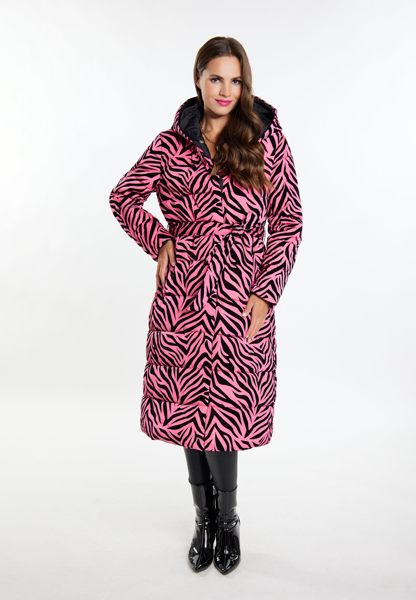 faina women's long quilted coat