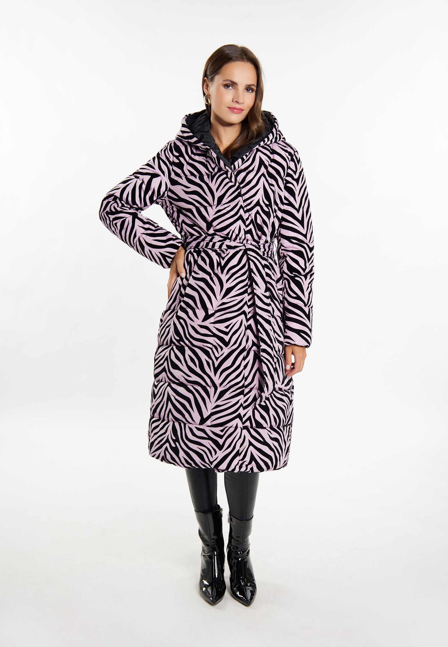 faina women's long quilted coat