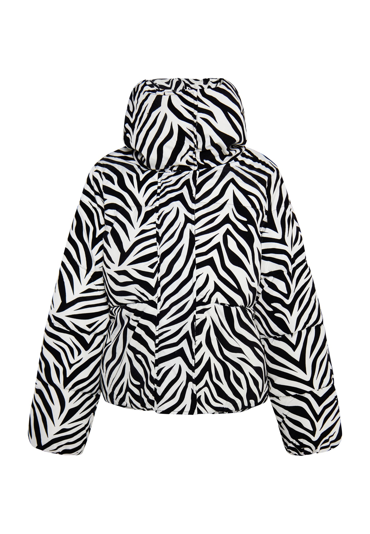 faina women's zebra print quilted jacket