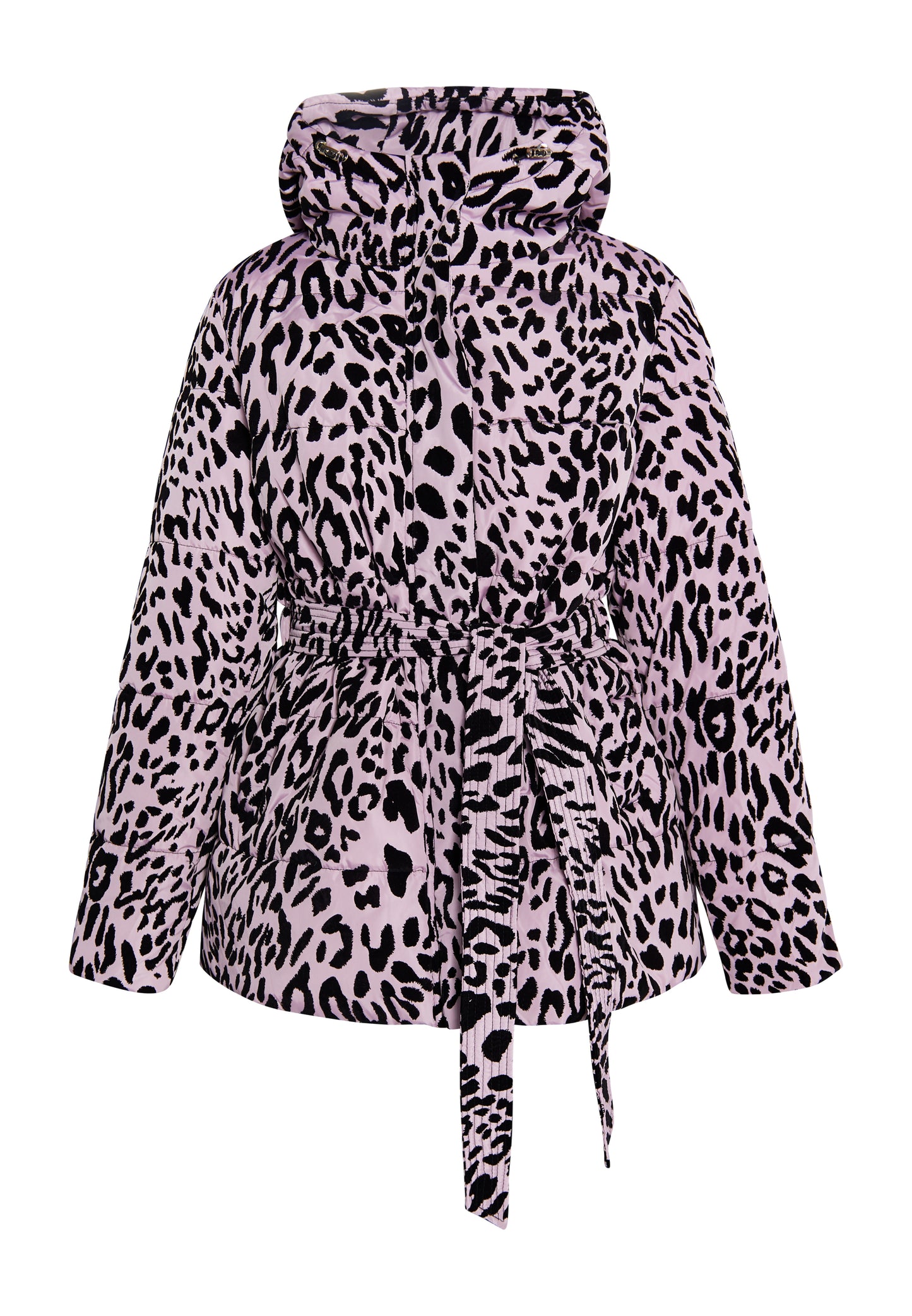faina women's quilted jacket with leopard print