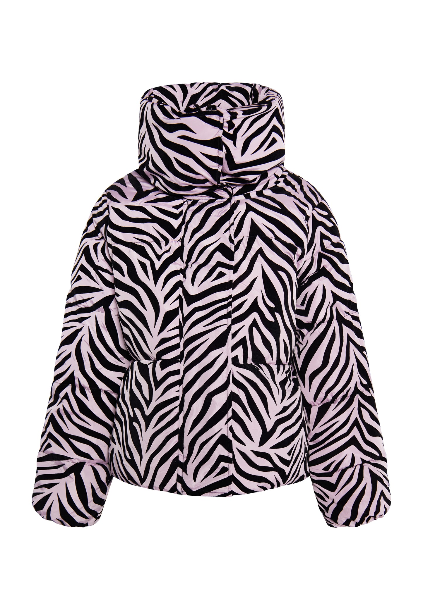 faina women's zebra print quilted jacket