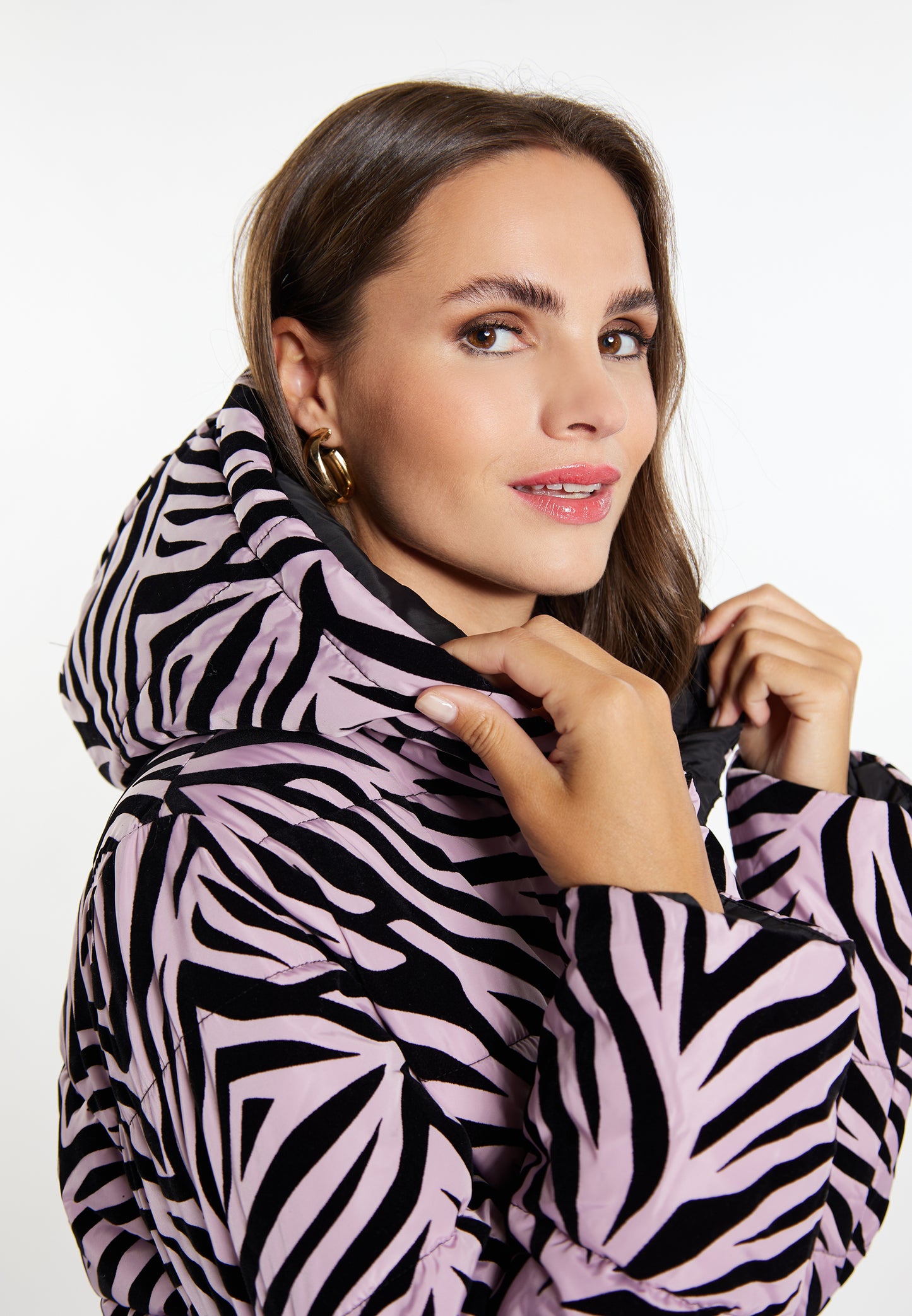 faina women's long quilted coat