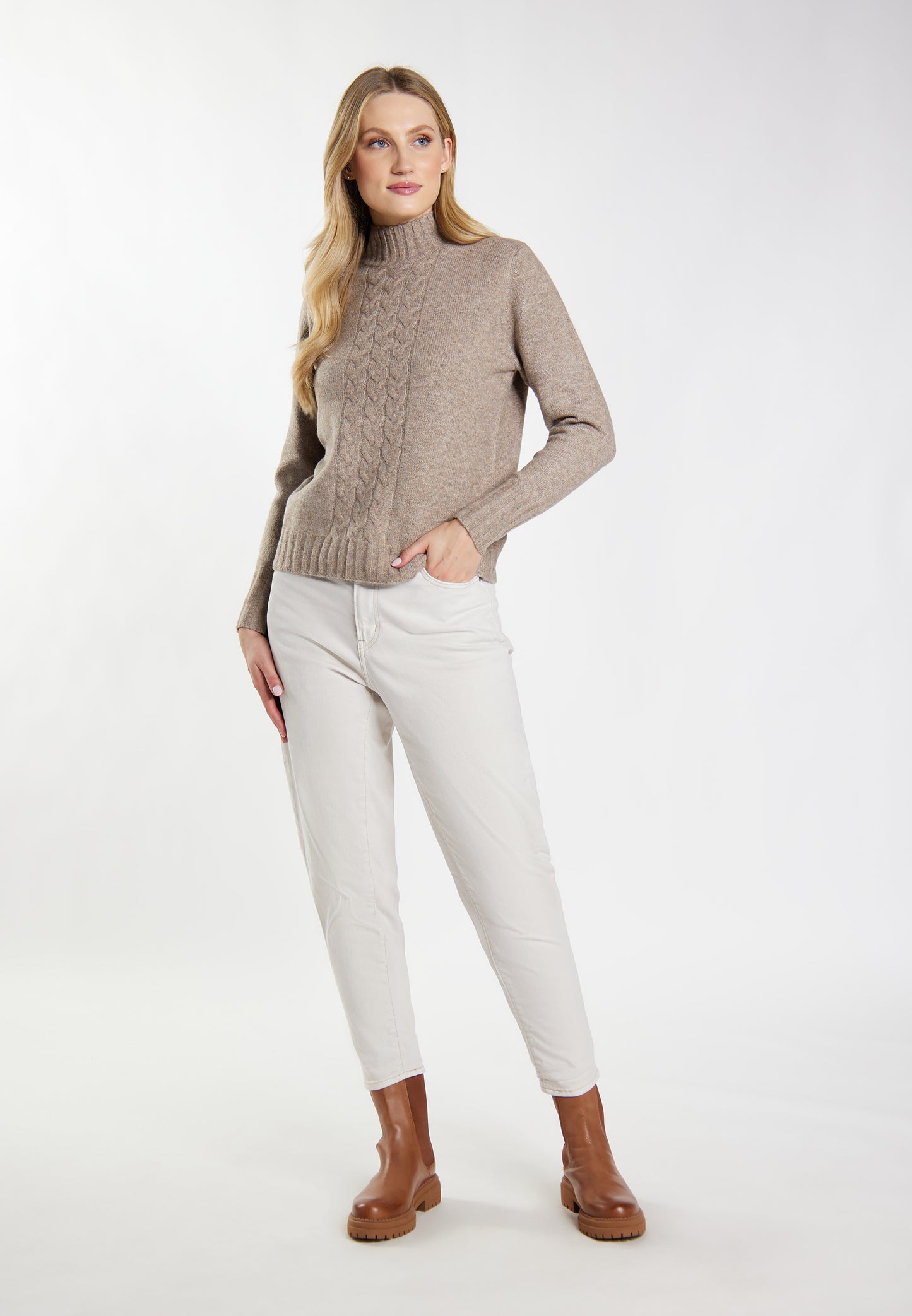 DreiMaster Vintage damski sweter z dzianiny