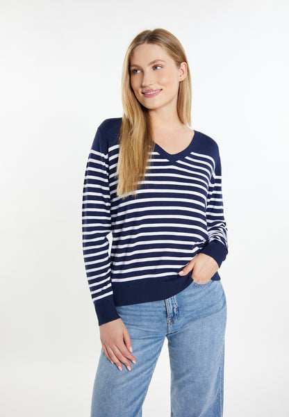 DreiMaster Maritim women's knitted sweater + shopping bag set