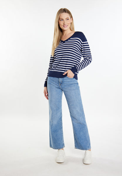 DreiMaster Maritim women's knitted sweater + shopping bag set
