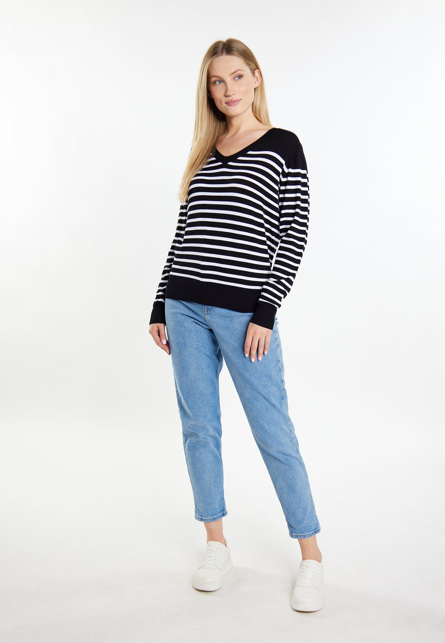 DreiMaster Maritim women's knitted sweater + shopping bag set