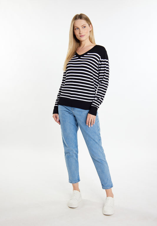 DreiMaster Maritim women's knitted sweater + shopping bag set