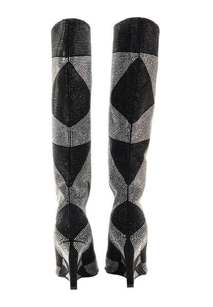 faina women's boots with rhinestone Trim