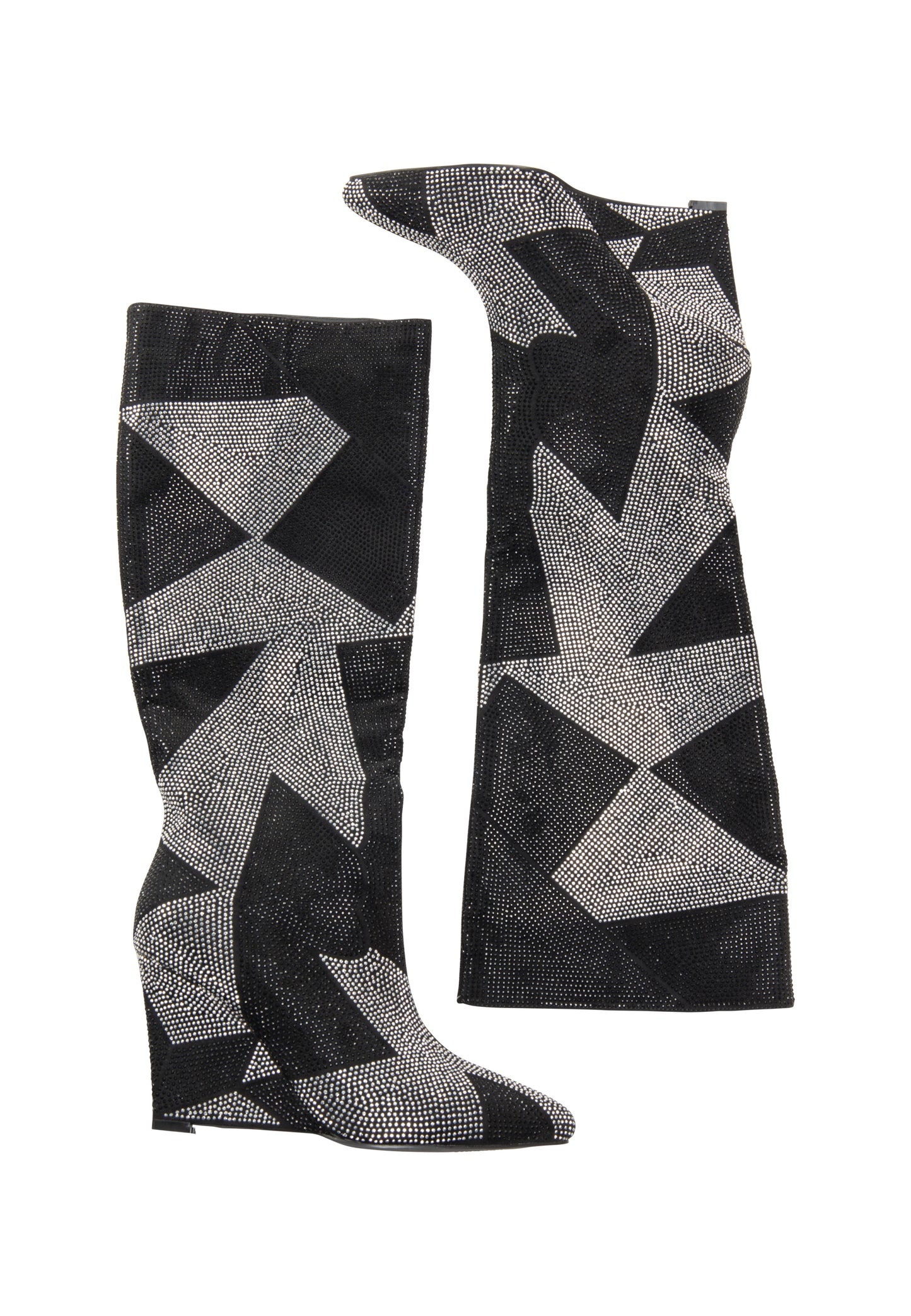 faina women's boots with rhinestone Trim