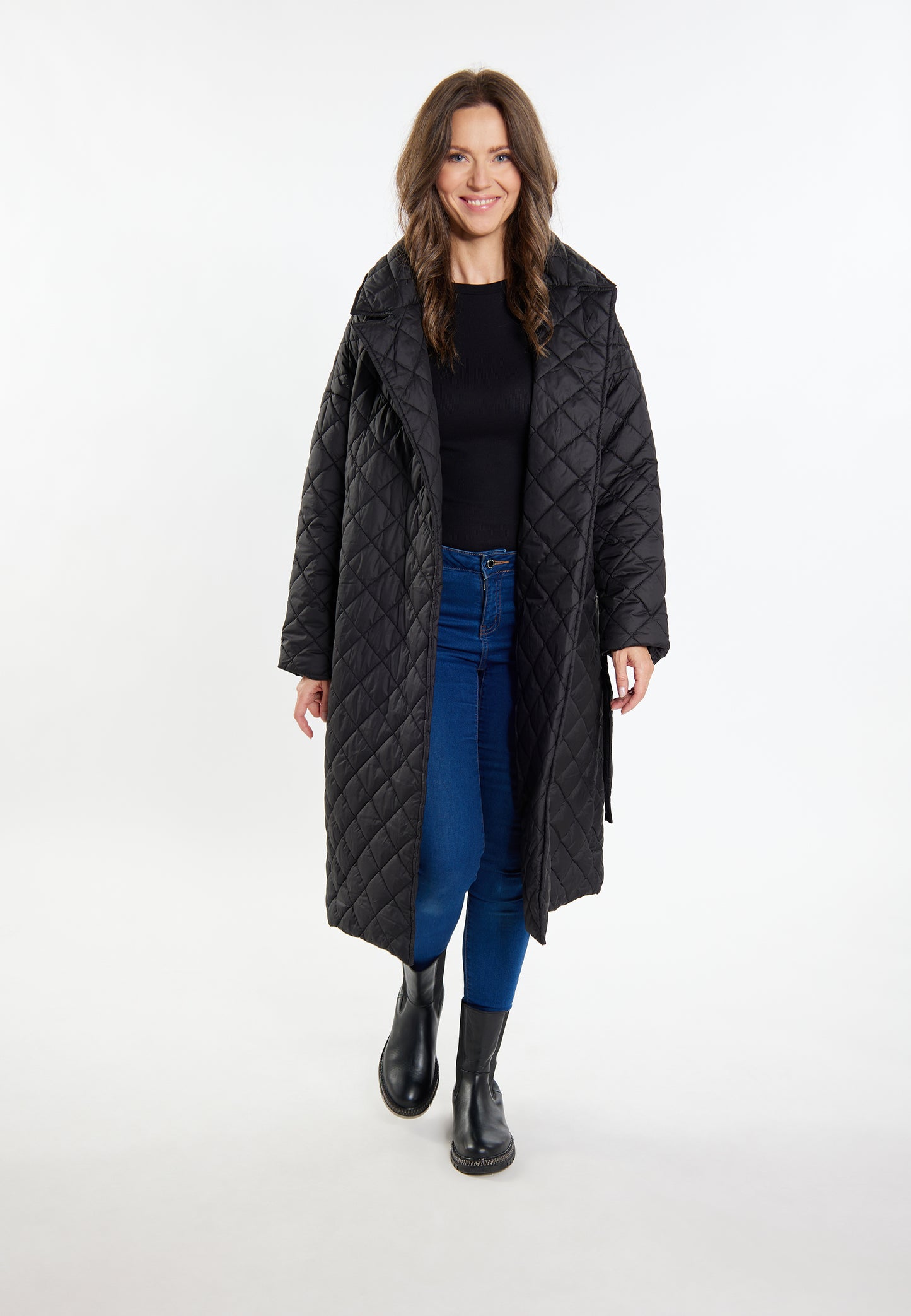 usha women's quilted coat