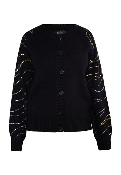 usha BLACK LABEL women's knit cardigan