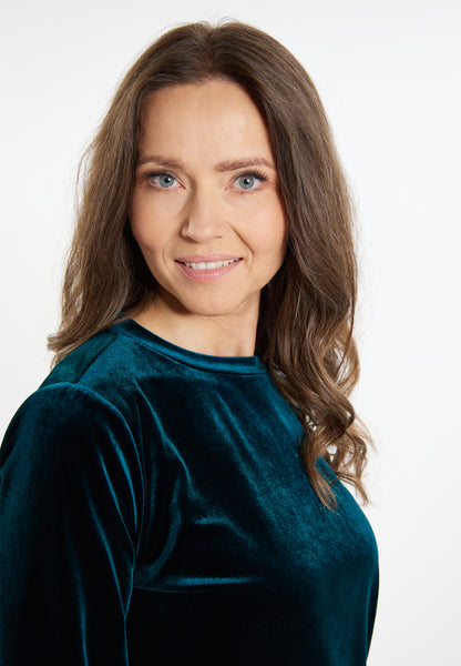 usha damska bluzka aksamitna
