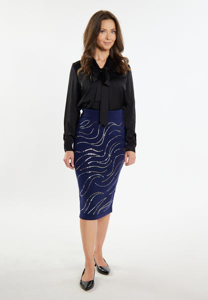 usha BLACK LABEL women's midi skirt