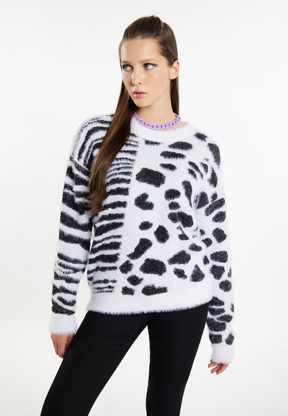 myMo ROCKS damski sweter z dzianiny