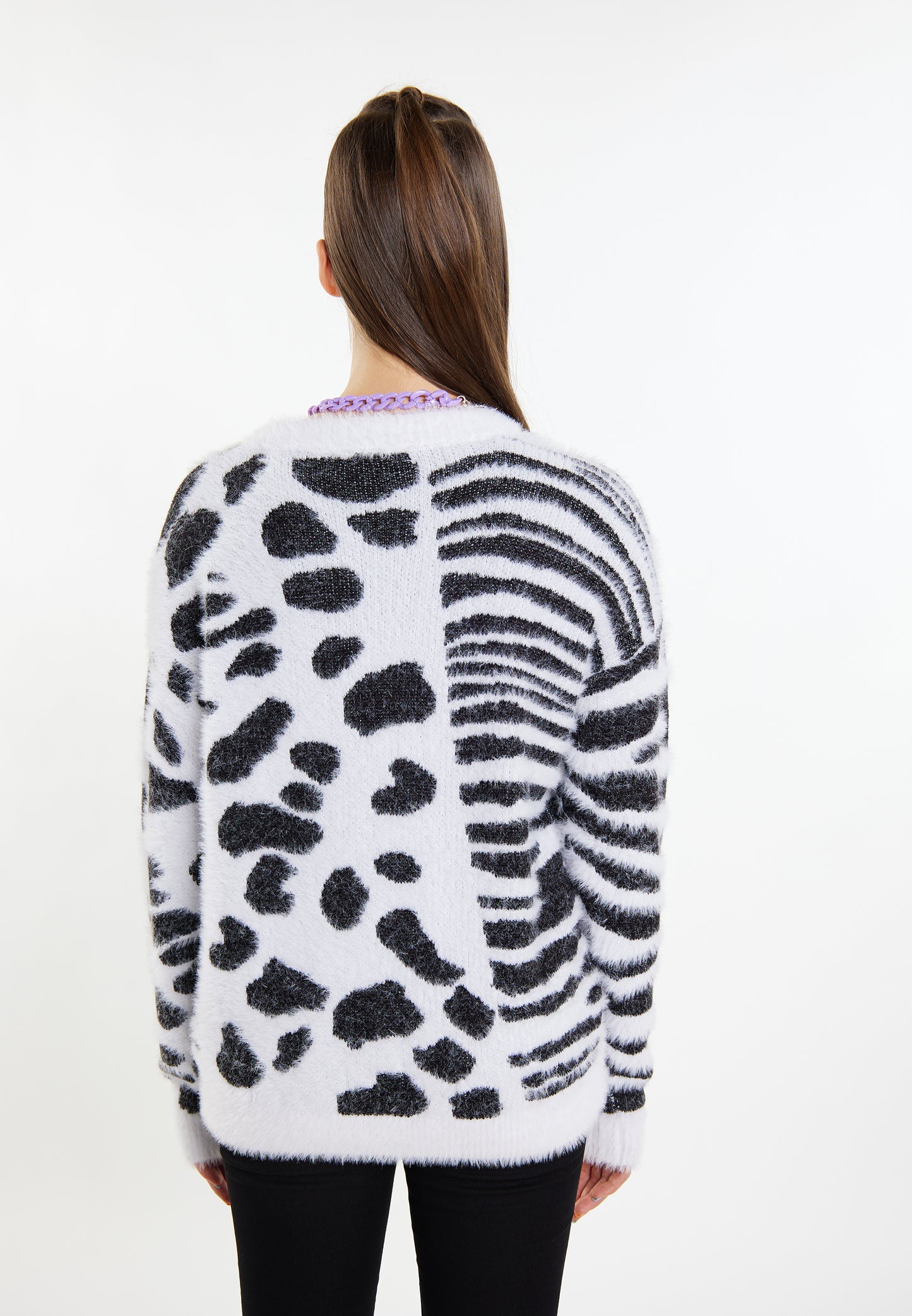 myMo ROCKS damski sweter z dzianiny
