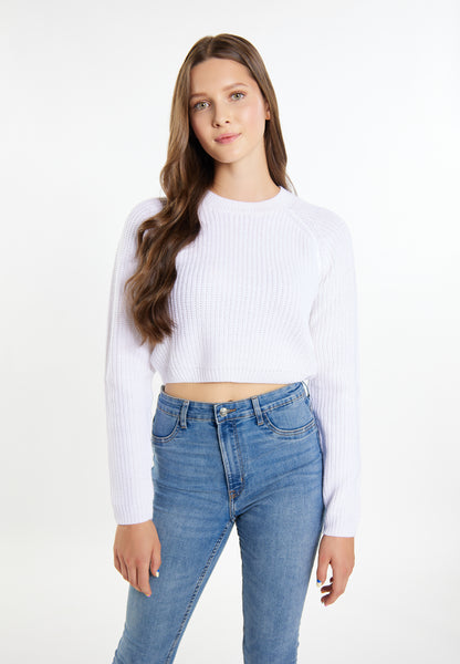 myMo women's sweter z dzianiny krótki