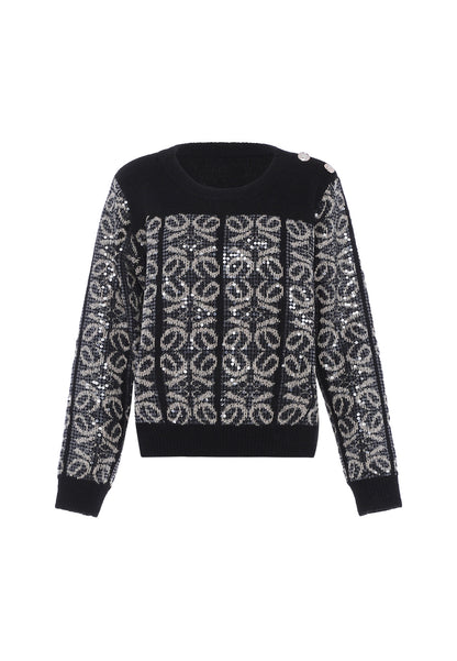 faina women's knitted sweater with sequin