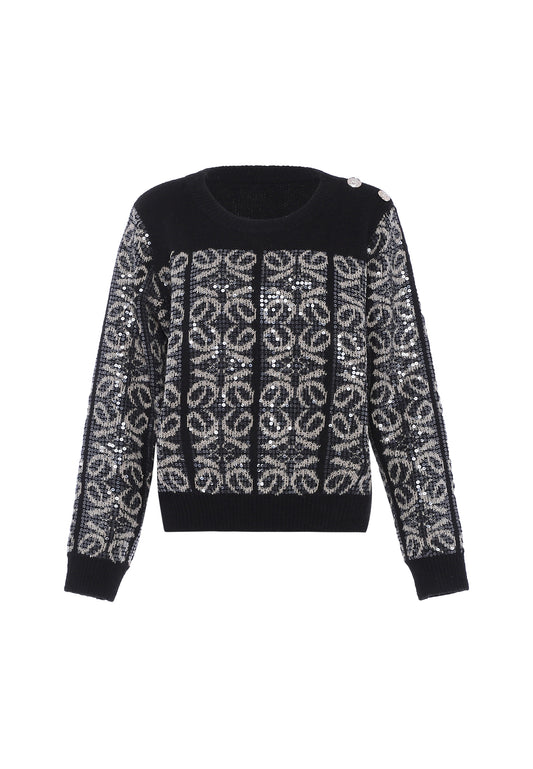 faina women's knitted sweater with sequin