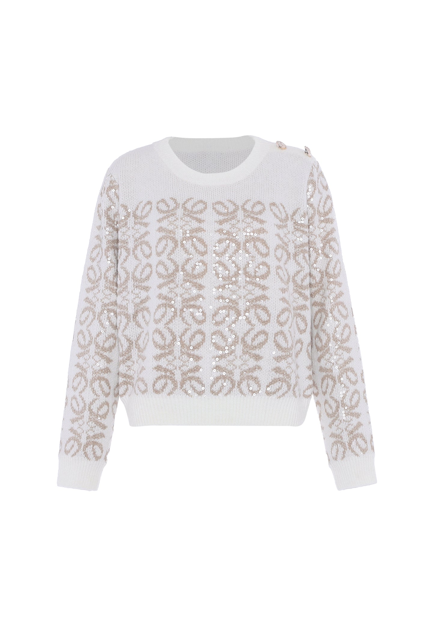faina women's knitted sweater with sequin