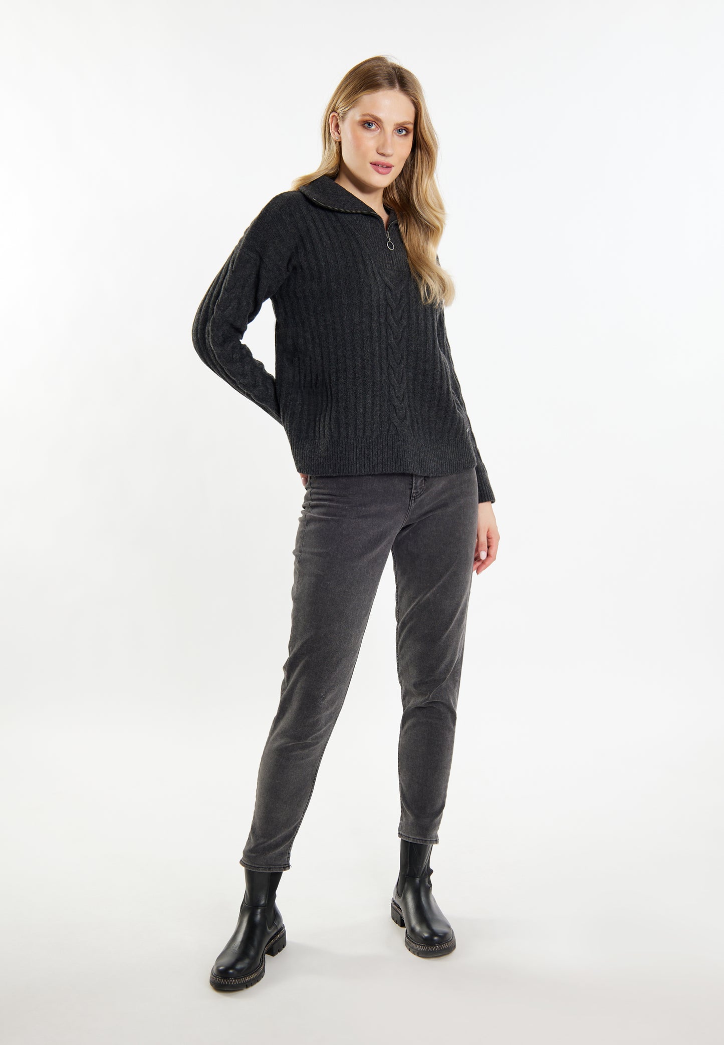 DreiMaster Vintage damski sweter z dzianiny