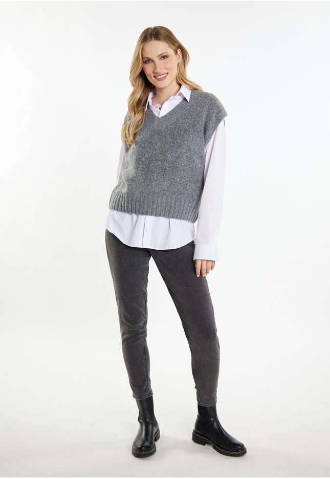 DreiMaster Vintage Sweter damski kamizelka