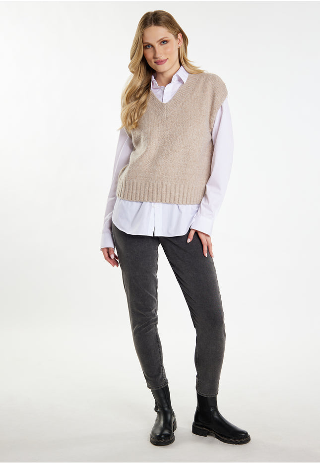 DreiMaster Vintage Sweter damski kamizelka