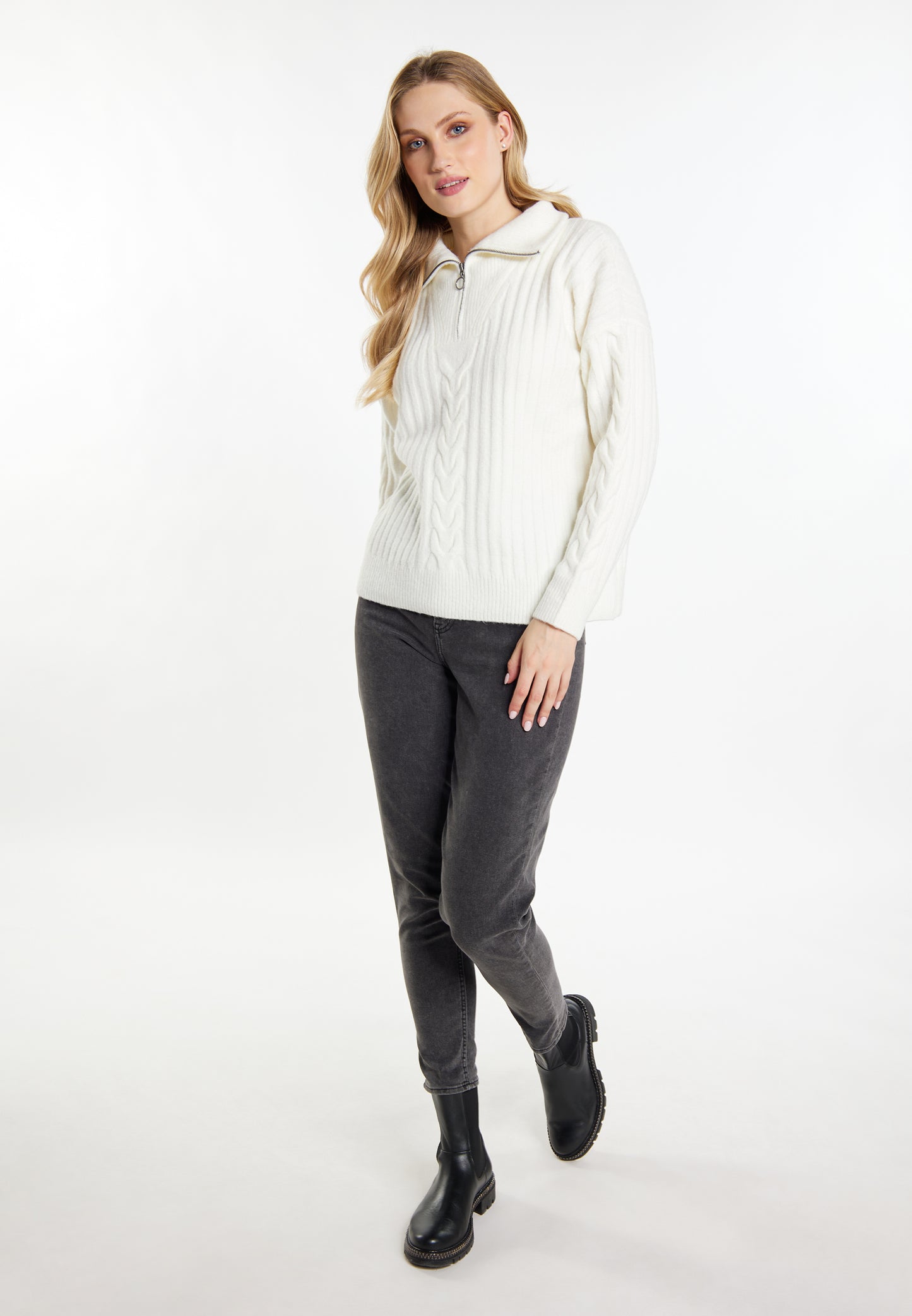 DreiMaster Vintage damski sweter z dzianiny